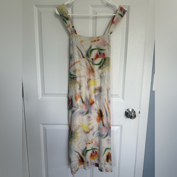 Anthropologie x Klaas Jonkman Sleeveless Square-Neck Linen Midi Dress, Host Pick - Picture 10 of 17